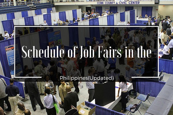 Schedule of Job Fairs for January 2011 (Updated)