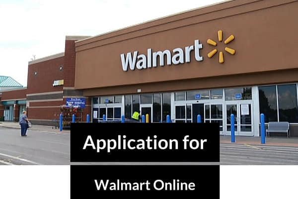 Application for Walmart Online