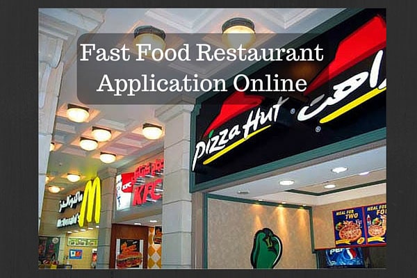 Fast Food Restaurant Application Online