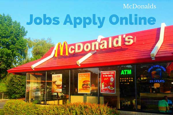 McDonalds Jobs Apply Online