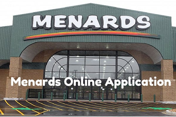 Menards Online Application