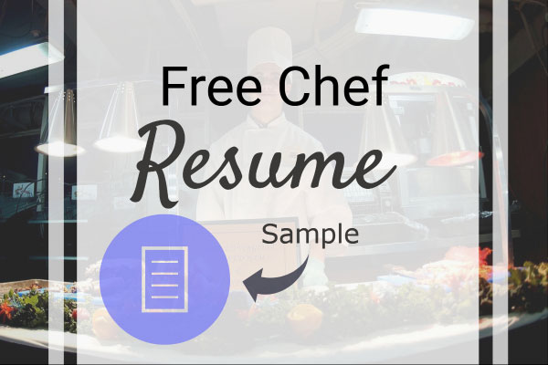 Free Chef Resume Sample