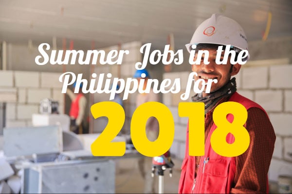 Summer Jobs in the Philippines for 2018